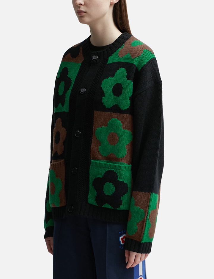 'boke Flower Checkerboard' Cardigan Placeholder Image