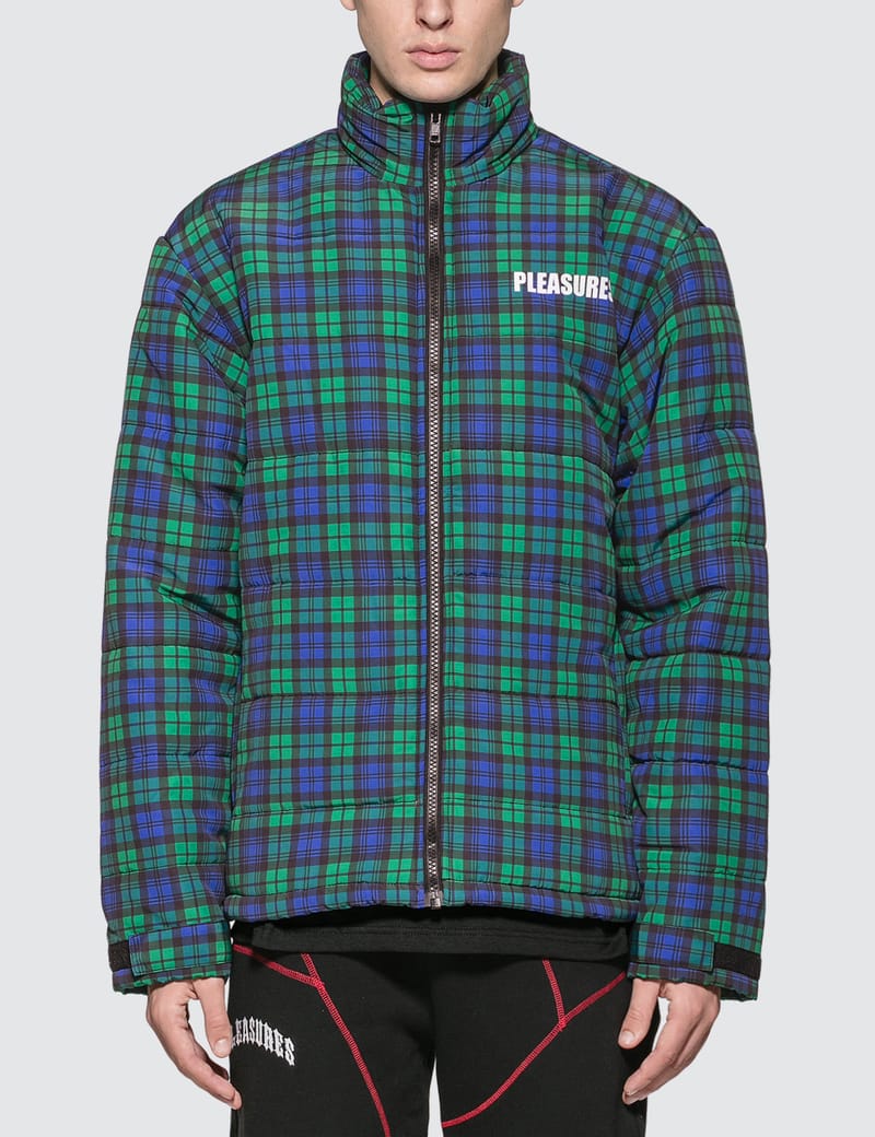 Pleasures - Decades Plaid Puffer Jacket 