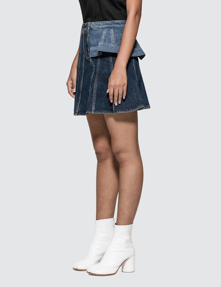 Pieced Denim Mini Skirt Placeholder Image