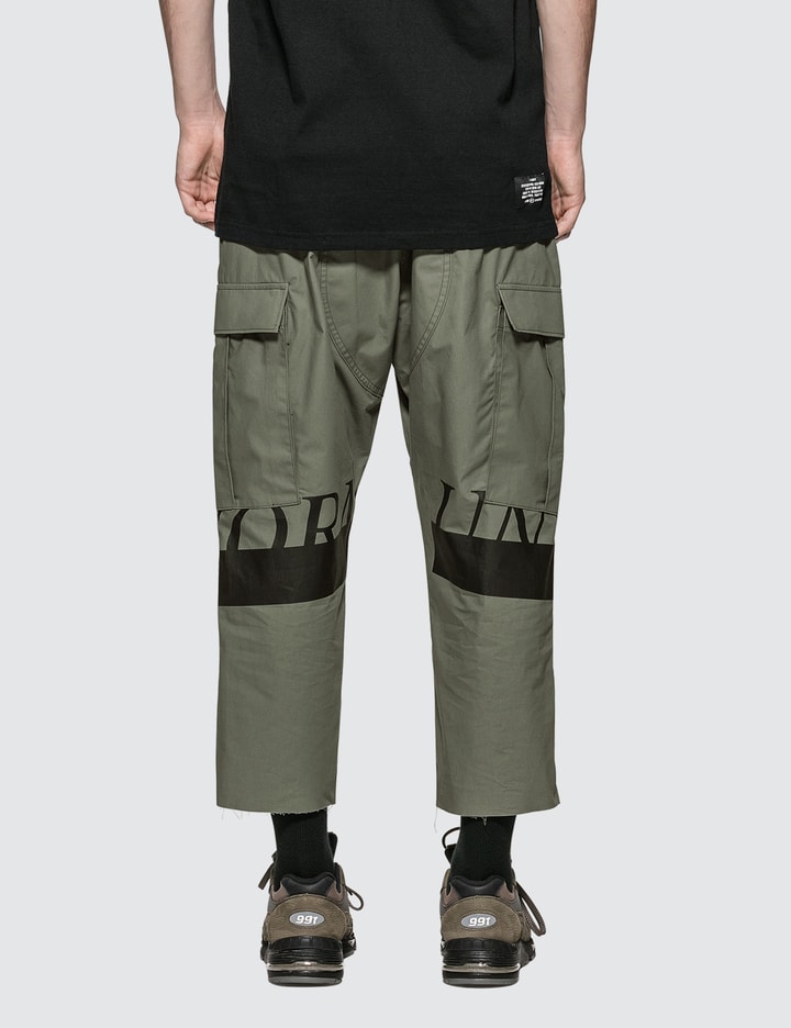 Hem Cut-off Cropped Cargo Pants Placeholder Image