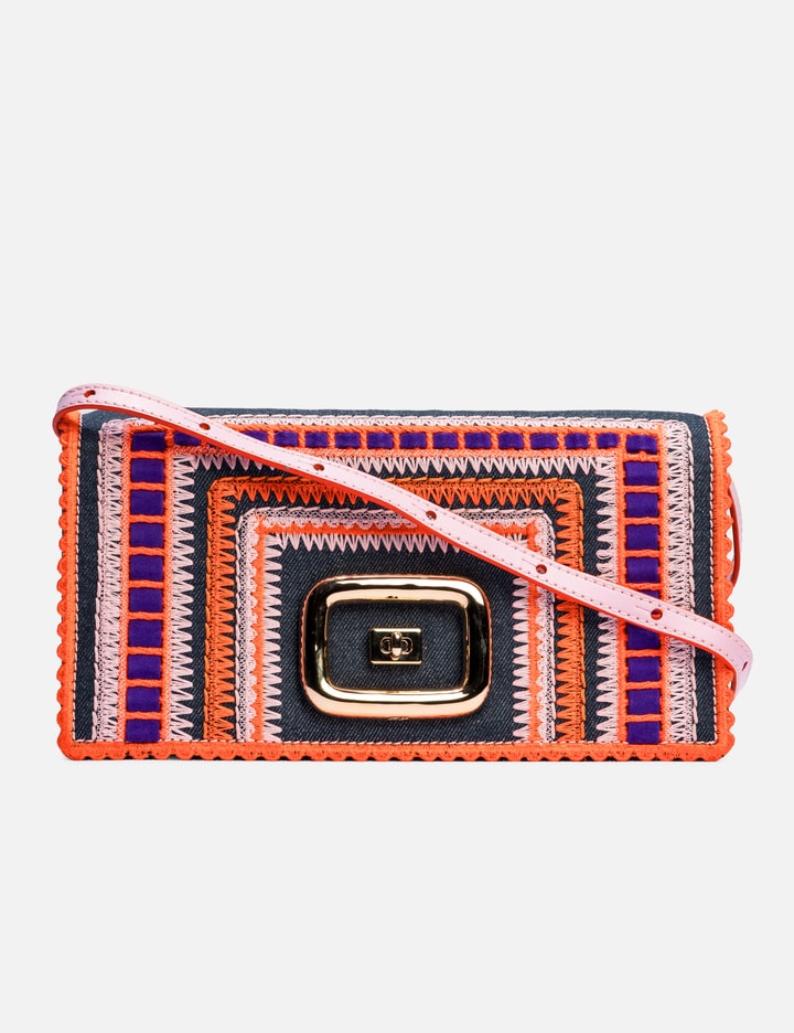 ROGER VIVIER Embroidery Denim Handbag