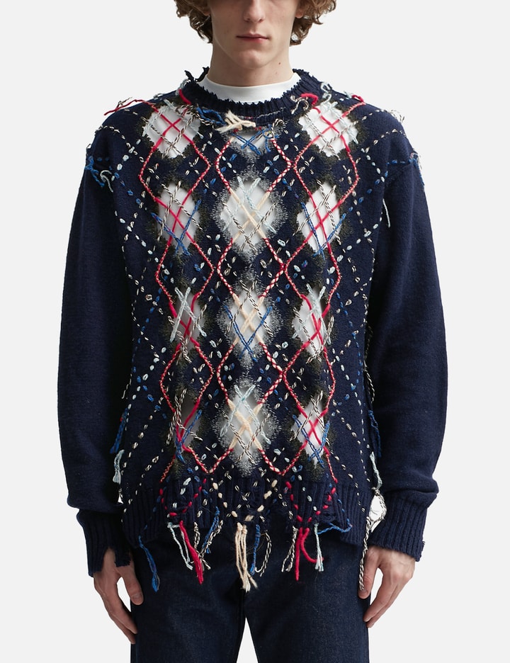 Cut-Out Knit Sweater Placeholder Image