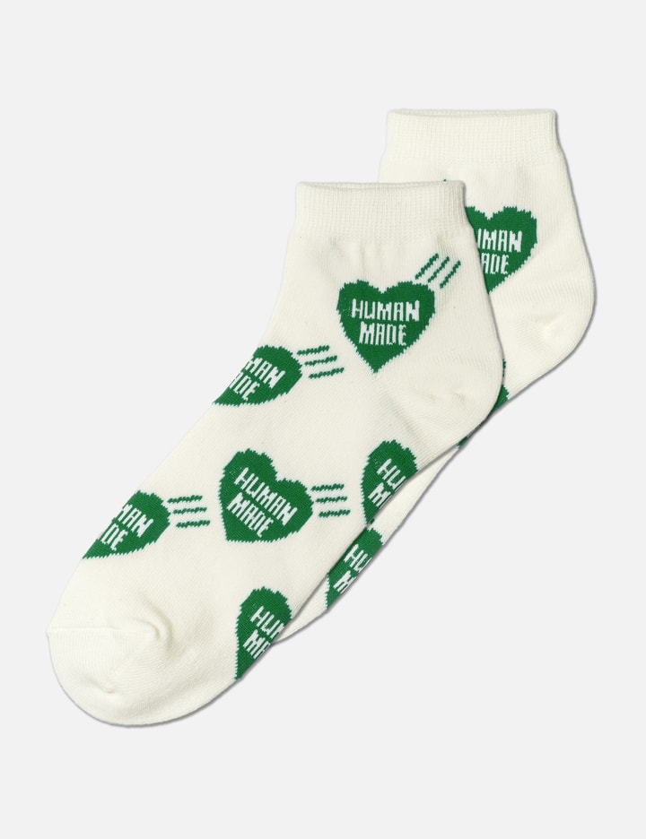 Human Made Heart Short Socks In Green