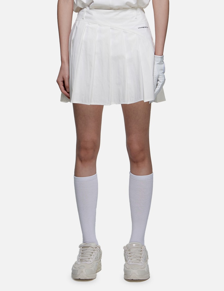 Shop Hypegolf X Post Archive Faction (paf) Pleated Skort In White