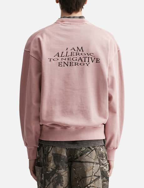 "Allergic To Negativity Pink Washed" Crewneck view 12