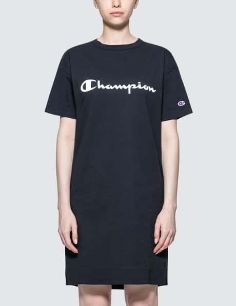 champion long dress Champion Women's Baseball Dress Indigo Medium