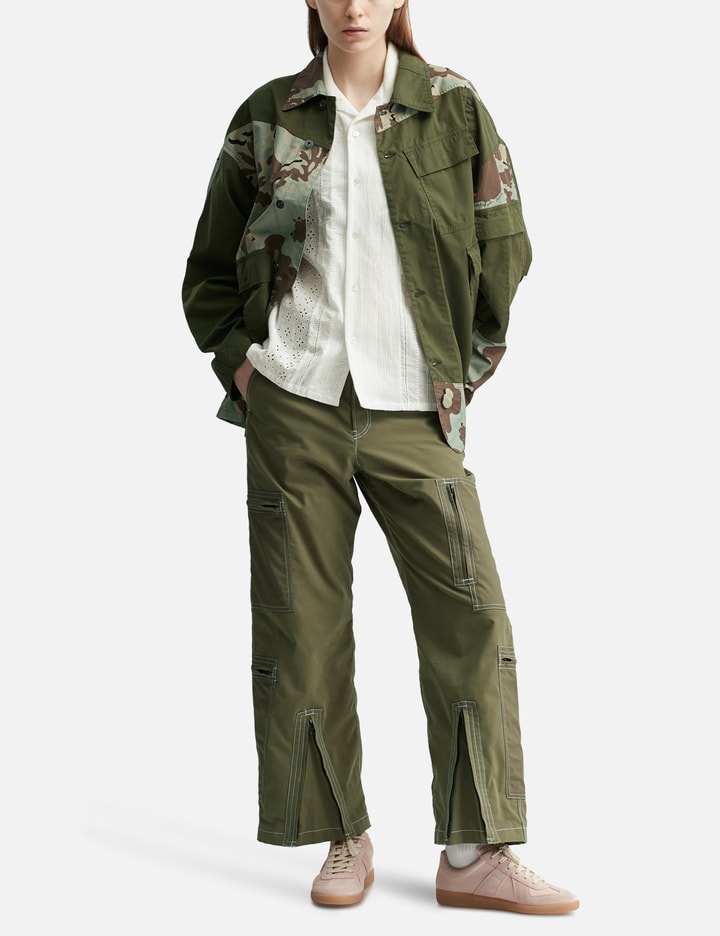 NÒMARHYTHM TEXTILE Lace Patchwork Shirt