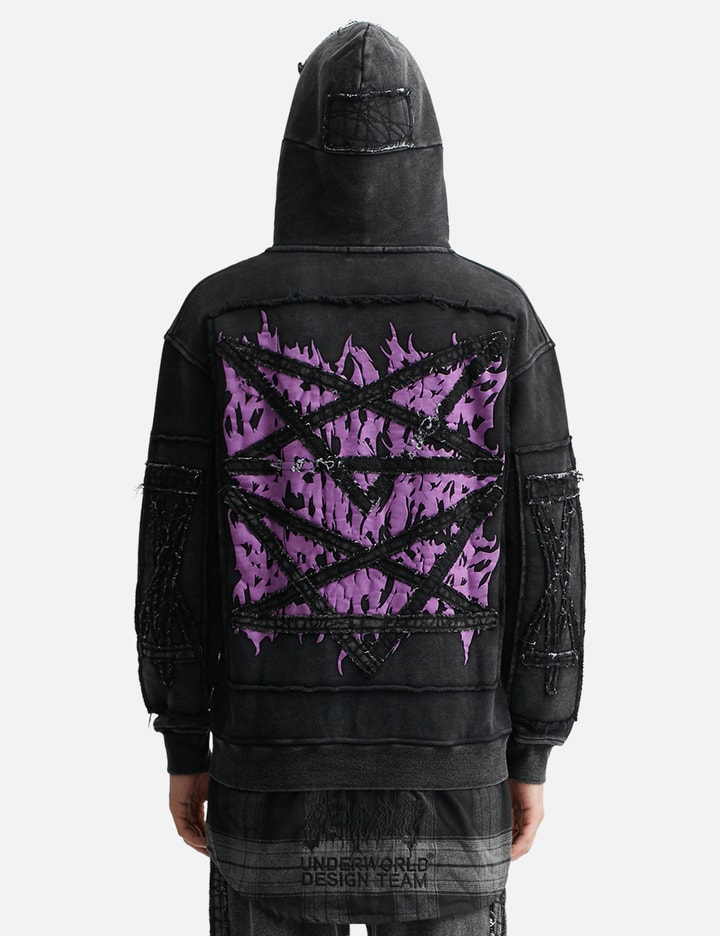 Pent Patch Flannel Zip Hoodie Placeholder Image