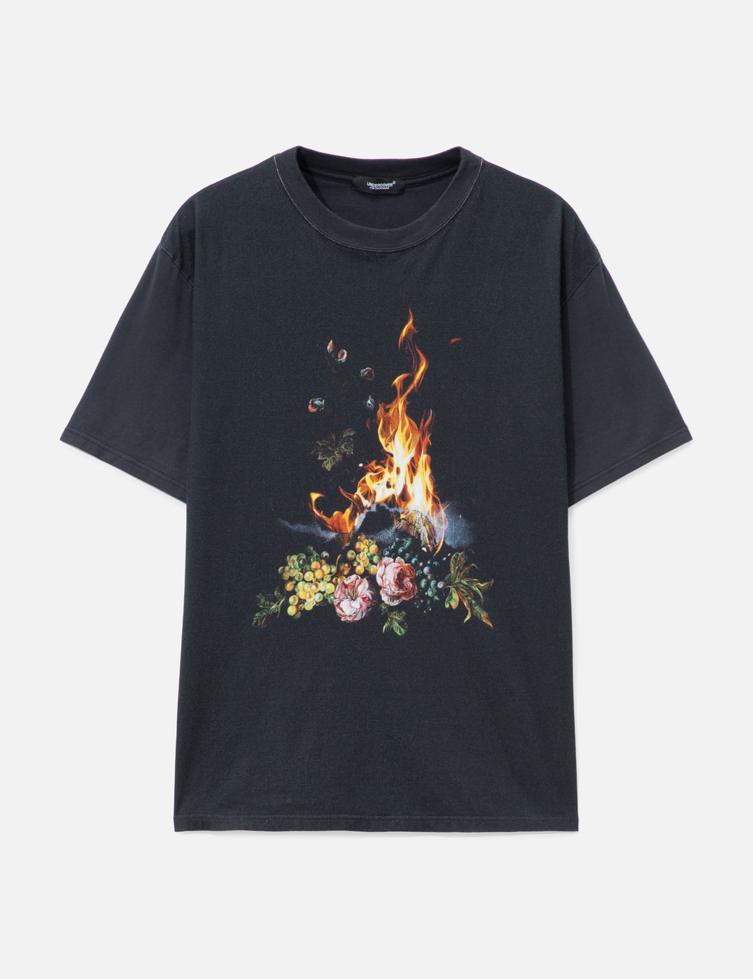 Undercover X Emma Bennett Burning Flower Short Sleeve T-Shirt