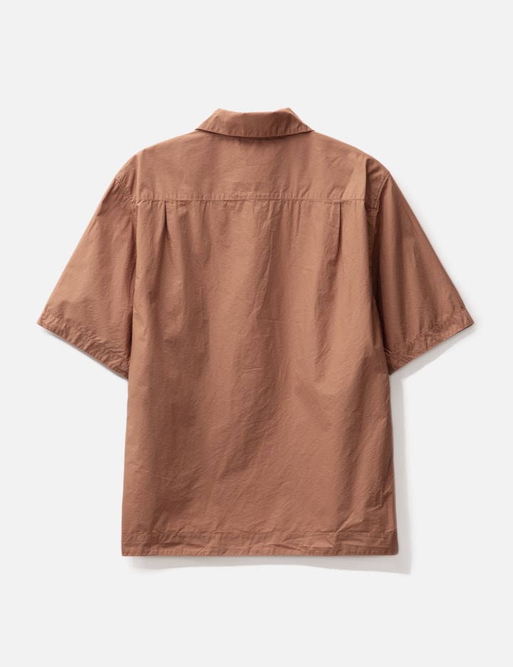 Shop Stone Island Comfort Fit Short-sleeve Overshirt In Orange