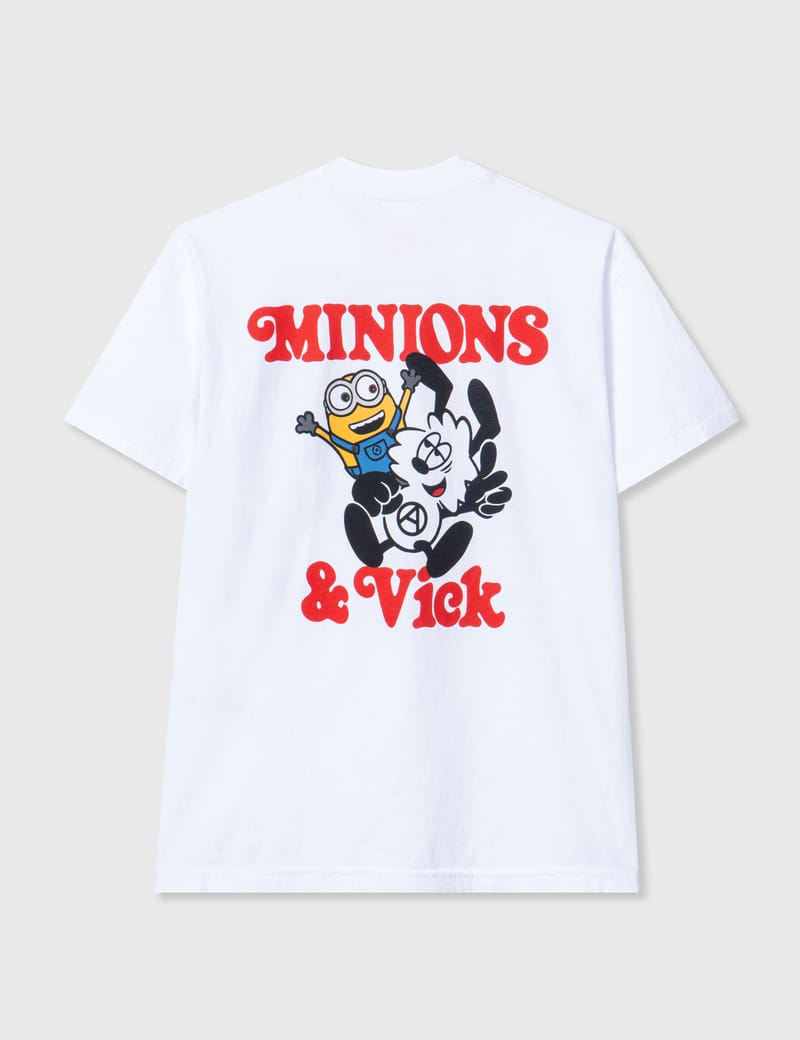 店舗割引Verdy × Minions x Vick Set Pack 黒L Tシャツ/カットソー(半袖/袖なし)