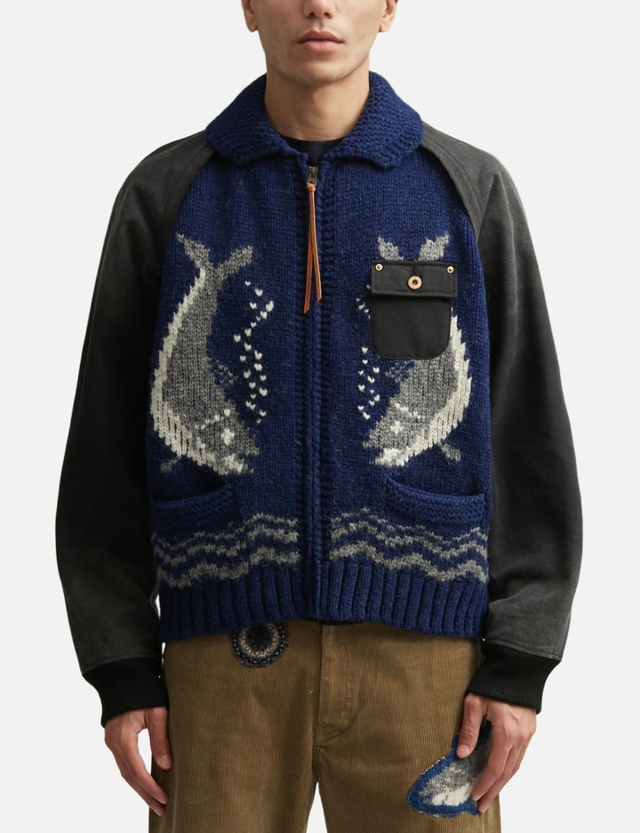 KHOKI Combination Cowichan Sweater