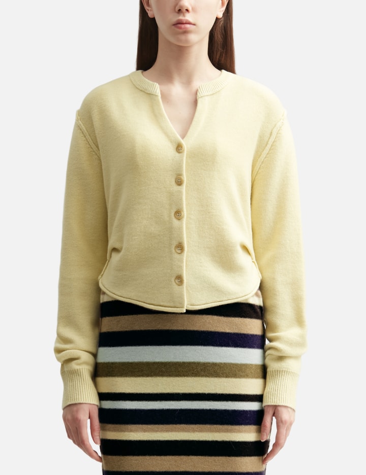 Perverze Side-Tuck Knit Cardigan