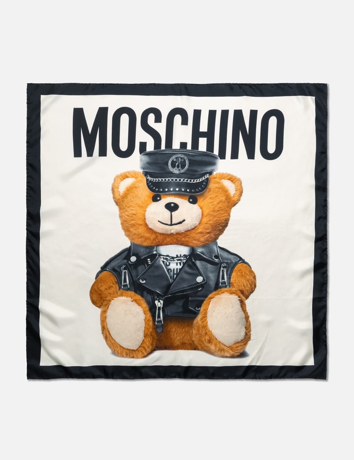 MOSCHINO Bear Silk Scarf