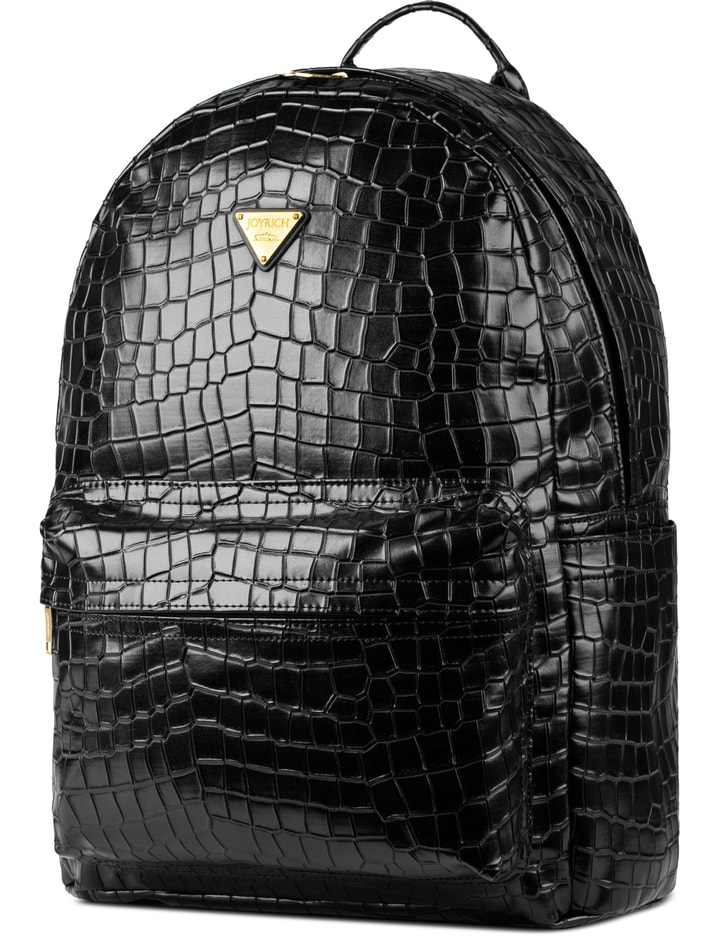 Joyrich Black Crocodile Pu Backpack