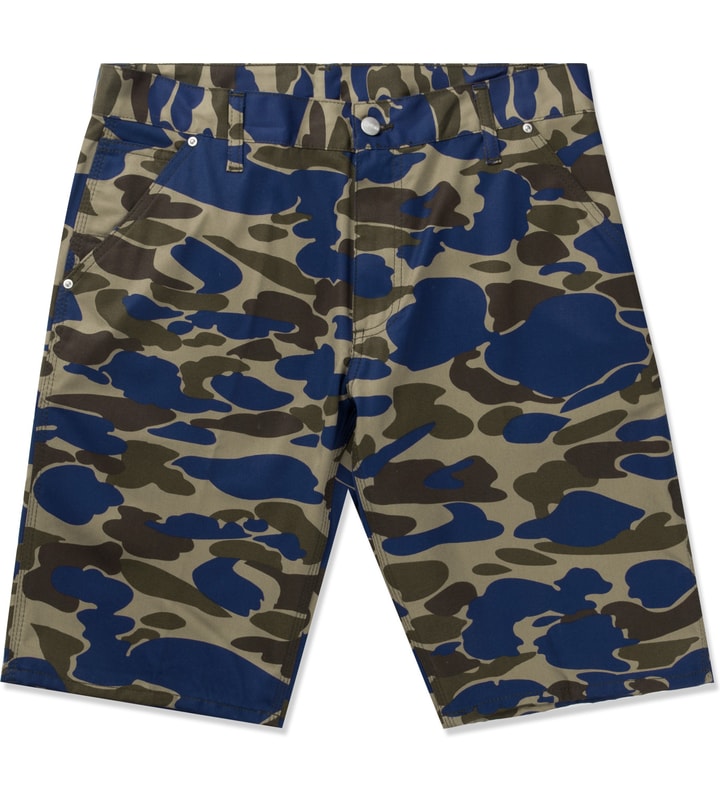 Metro Blue Camo Isle Lincoln Simple Shorts Placeholder Image