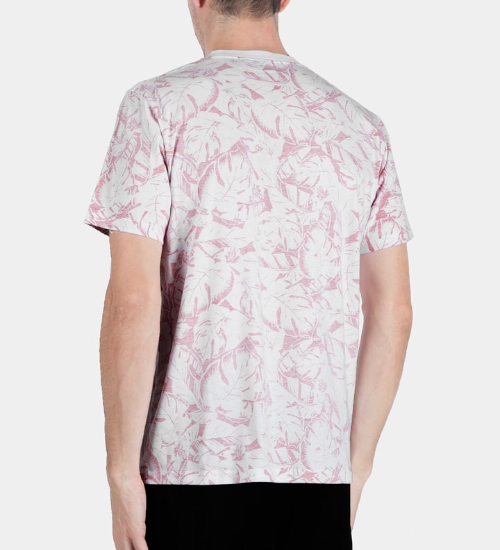 Red/White Lotus Print S/S Howe T-Shirt Placeholder Image