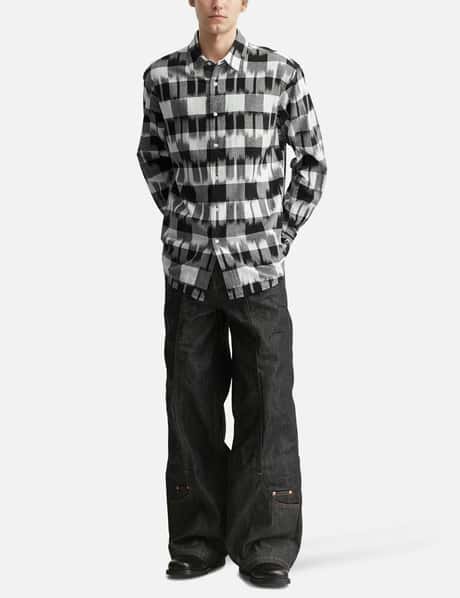 Ikat Check Regular Collar Shirt view 14