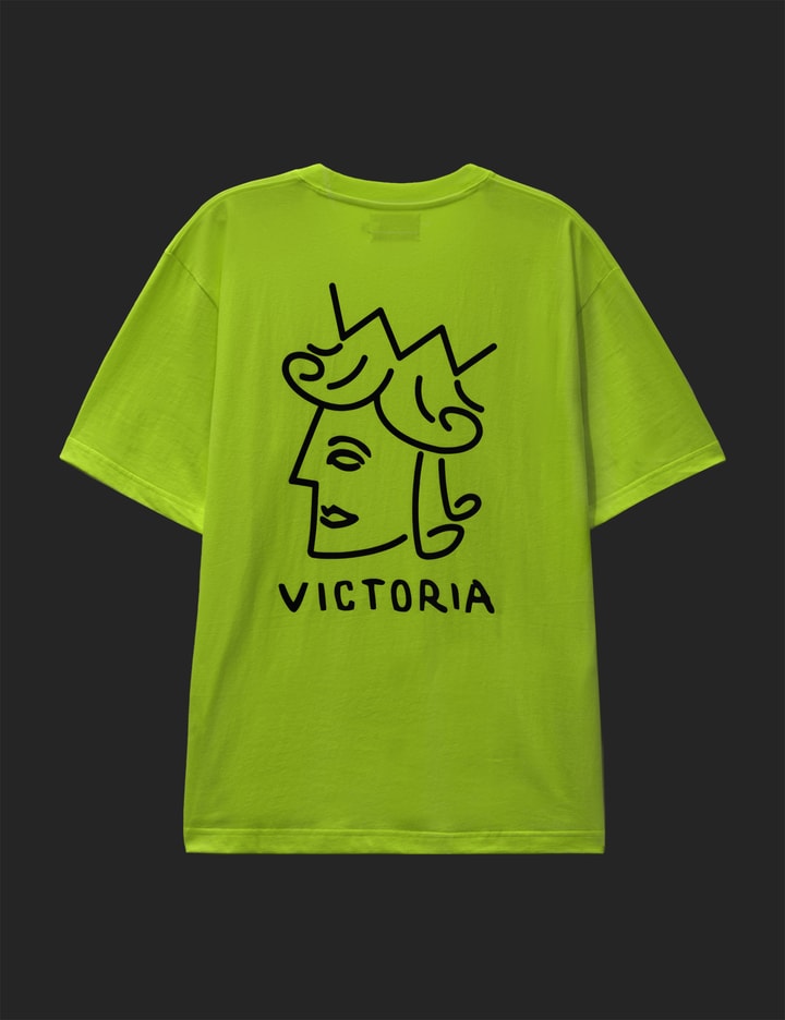 Shop Victoria Queenhead Logo T-shirt In Yellow
