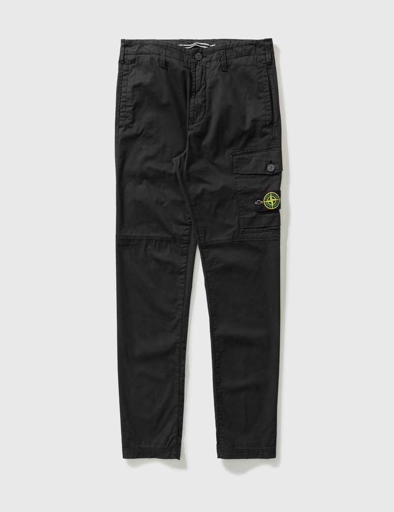 stone island black cargo shorts