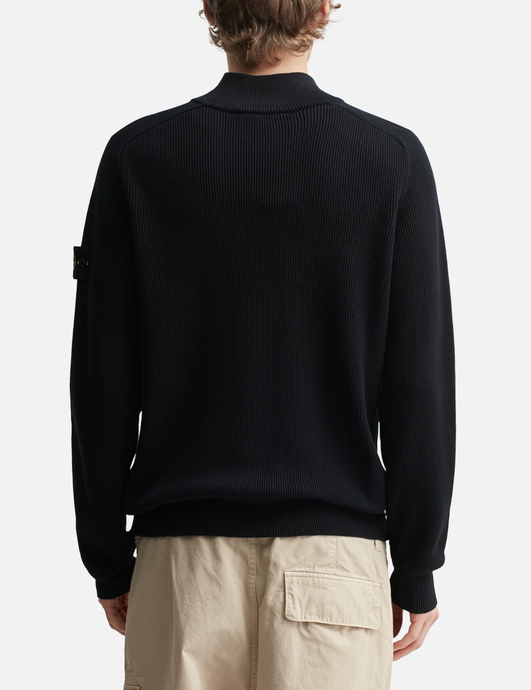 Ribbed Soft Organic Cotton Half-Zip Jumper view 19