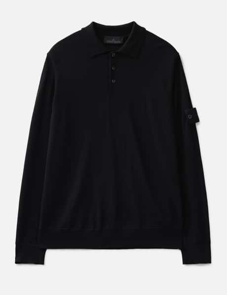 Stone Island Pure Light RWS Wool_Stone Island Ghost Long-sleeve Polo Jumper