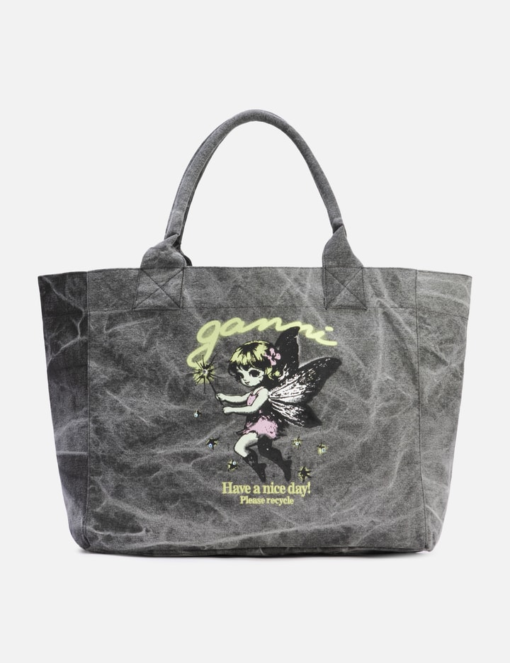 Ganni Medium Trapeze Shopper Fairy Print