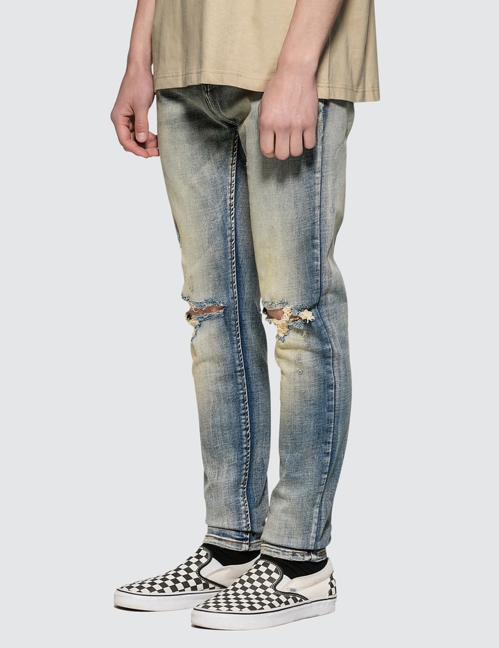 Evalueerbaar Blanco hart Profound Aesthetic - Earth Washed Destroyed Denim Jeans | HBX - Globally  Curated Fashion and Lifestyle by Hypebeast