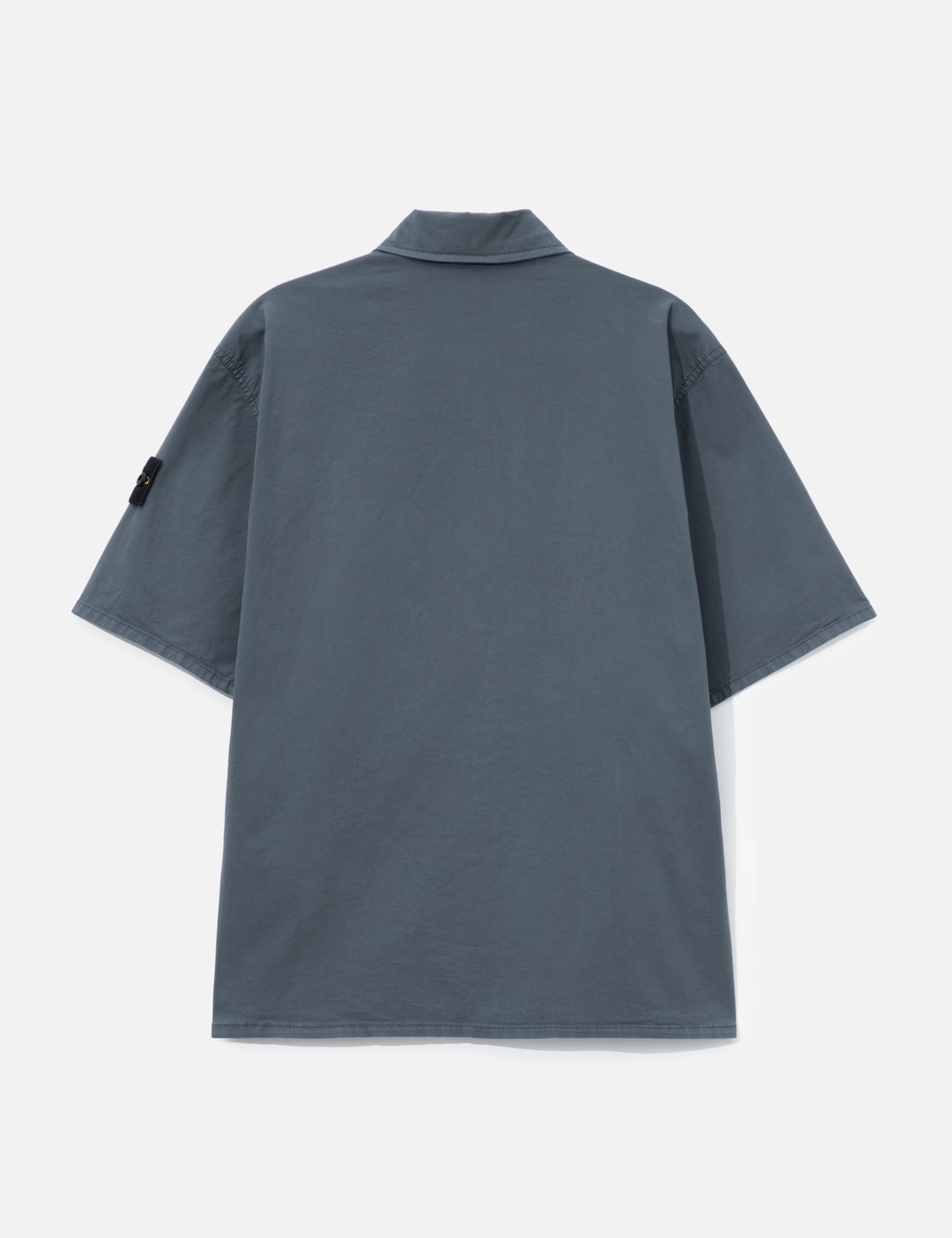 Stretch Organic Cotton Twill Short-Sleeve Shirt view 9