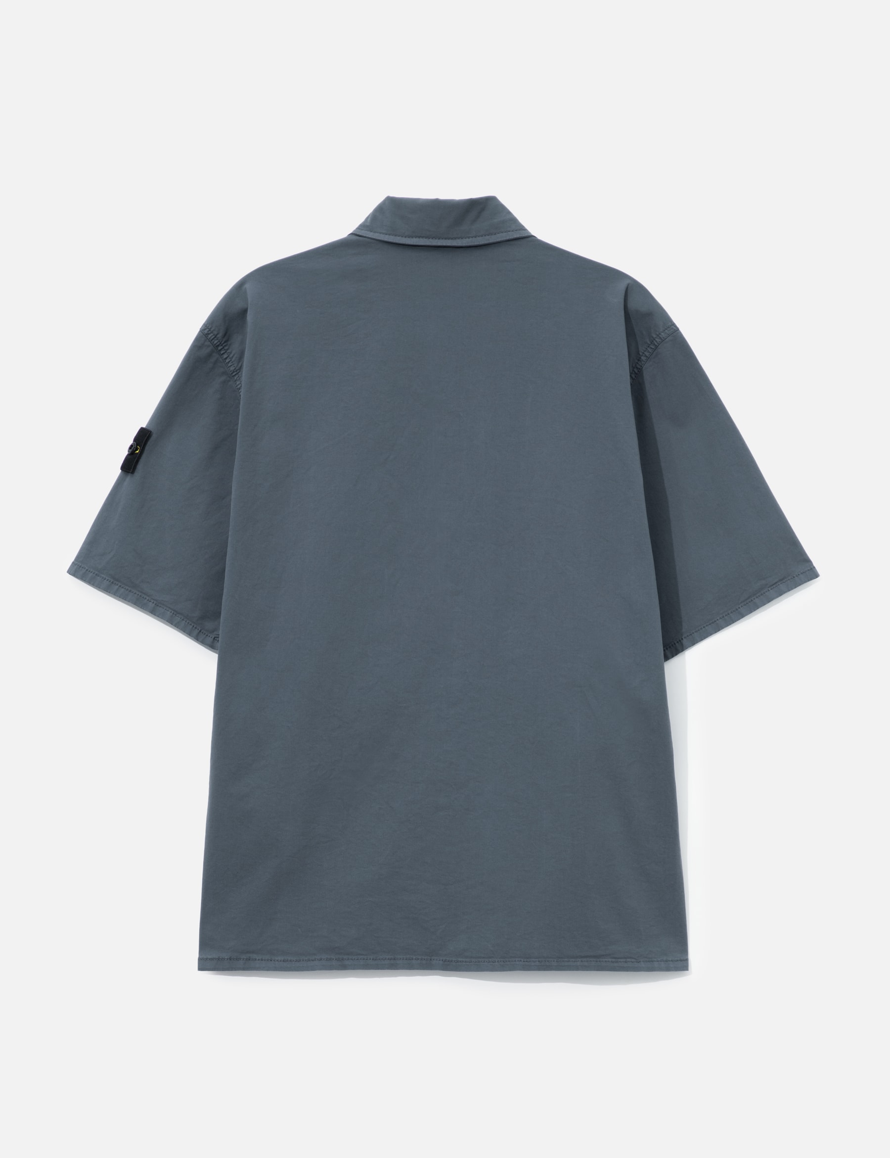 Stretch Organic Cotton Twill Short-Sleeve Shirt view 17