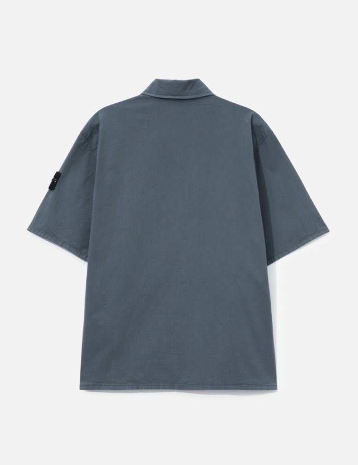 Stretch Organic Cotton Twill Short-Sleeve Shirt view 2