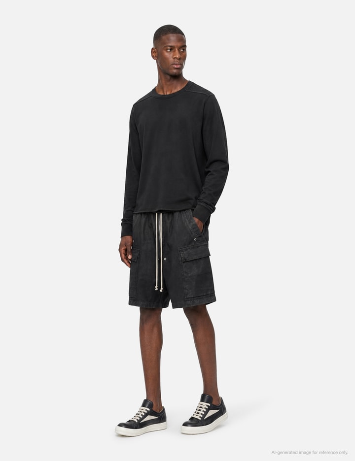 Rick Owens Drkshdw Waxed Cargobela Shorts