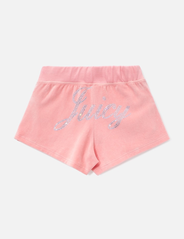 Sporty & Rich Sporty & Rich X Juicy Couture Script Velour Short