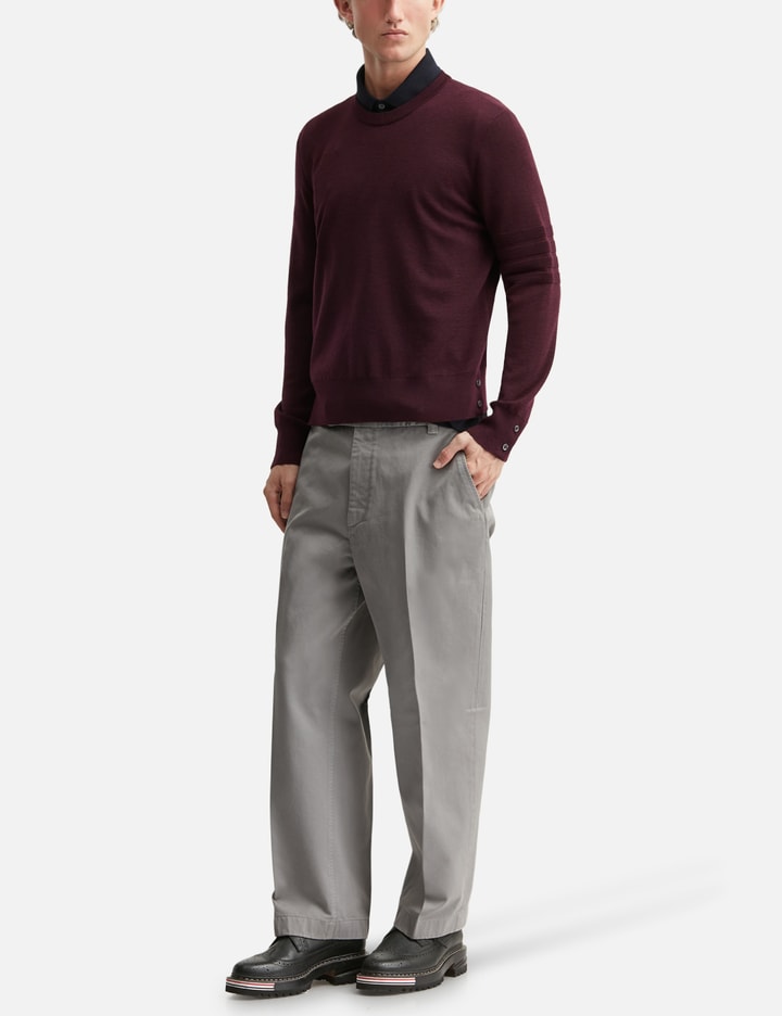 Thom Browne Ottoman Milano Stitch 4-Bar Bomber Pullover