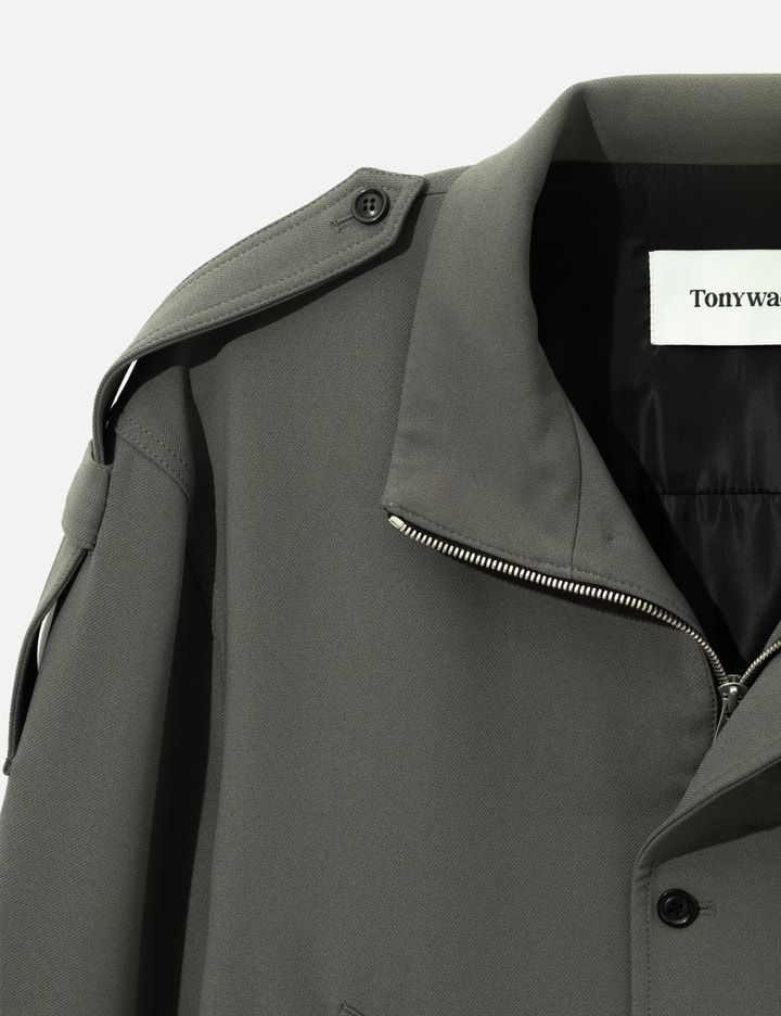 Tonywack Stand Collar Epaulette Blouson