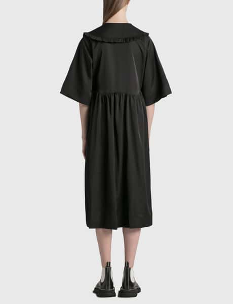 Ganni Smocked Poplin Dress HBX