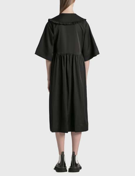 Ganni Smocked Poplin Dress HBX