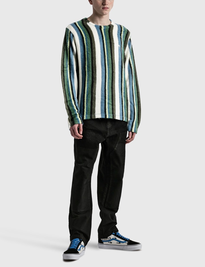 Stüssy Vertical Striped Knit Crew