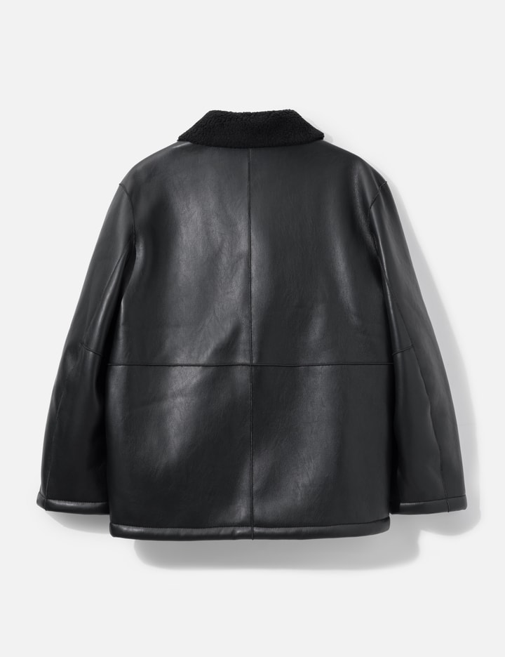 COOR Linking Binding Fake Shearling Half Coat