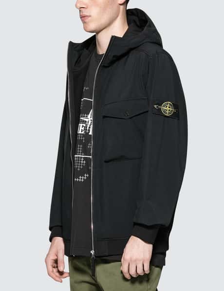 Stone Island Neoprene Soft Shell Jacket HBX