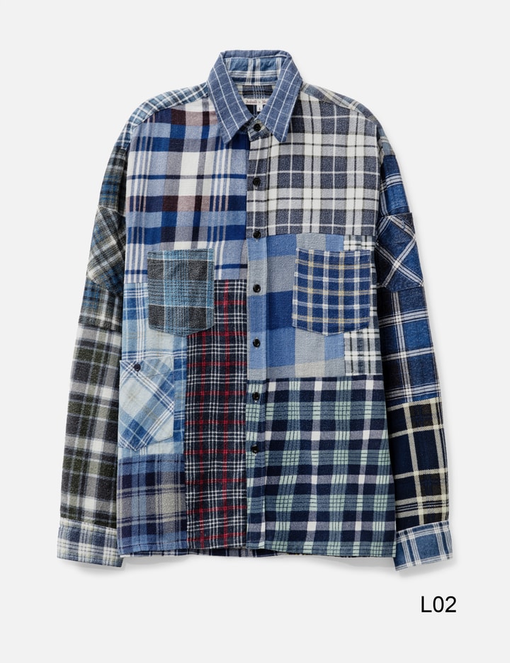 Straight Hem Flannel Shirt Placeholder Image