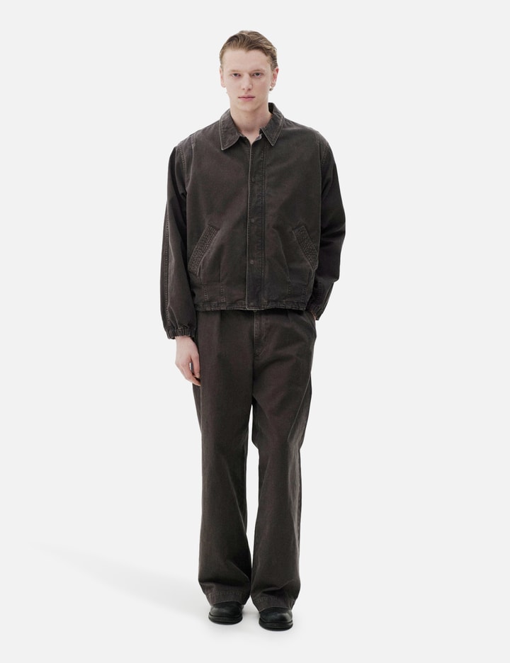 Yoke Peached Cotton Twill Garment-Dye Balloon Silhouette Blouson