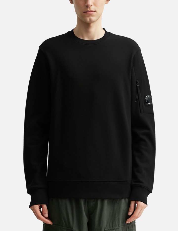 Cotton Diagonal Fleece Crewneck Sweatshirt Placeholder Image