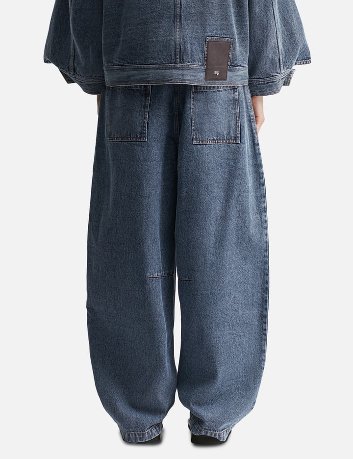 Paneled Barrel Jeans view 4