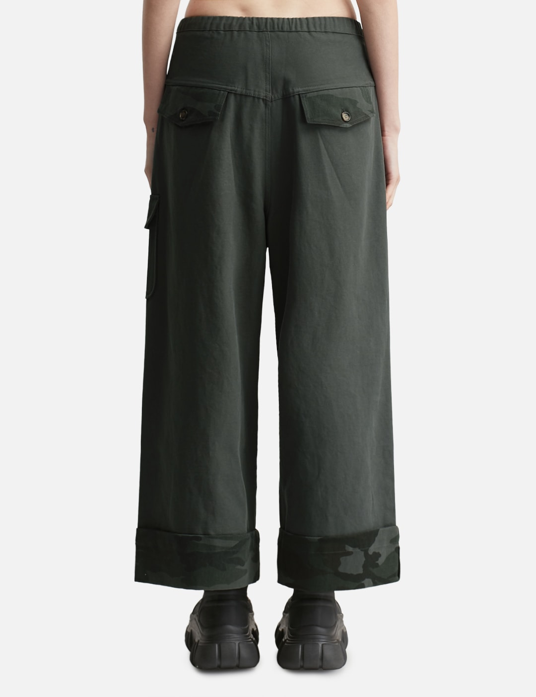 Roll Up Cargo Banding Pants Charcoal view 15