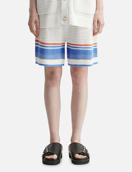 Casablanca Cotton Tennis Crochet Shorts