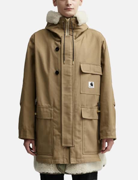 Coat Siberian Parka Sacai Sacai X Carhartt WIP Men's Canvas Parka