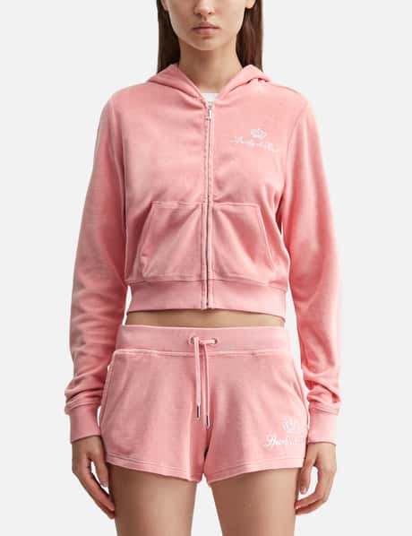 & Rich X Juicy Couture Script Velour Zip Hoodie view 10