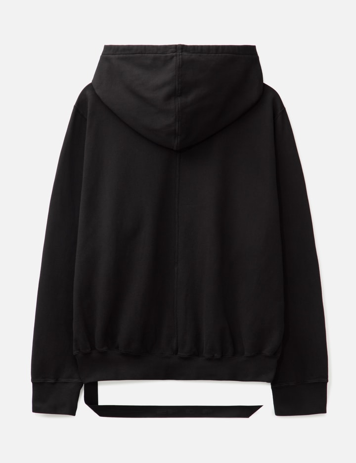 Rick Owens Drkshdw Drkshdw By Rick Owens Oversized Hoodie Black And Milk
