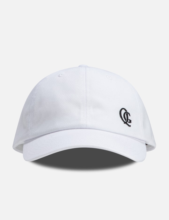 Quiet Golf Monogram Dad Hat In White